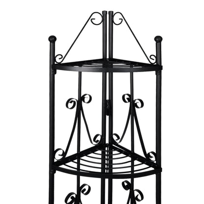 Porta Piante ad Angolo Nero