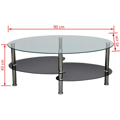 Tavolino da Salotto con Design Esclusivo Nero