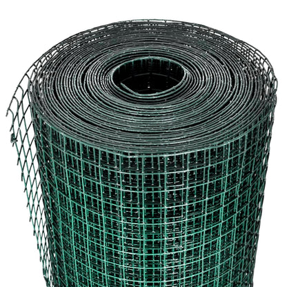 Recinzione in Rete per Pollaio in Acciaio Zincato 1x25 m Verde
