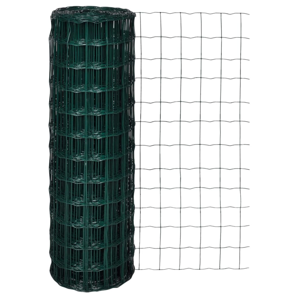 Recinzione Europea in Acciaio 10 x 1,2 m Verde
