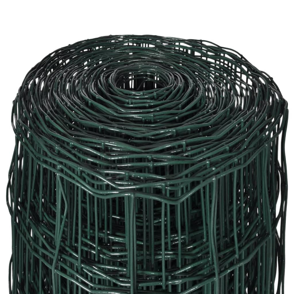 Recinzione Europea in Acciaio 10 x 1,5 m Verde