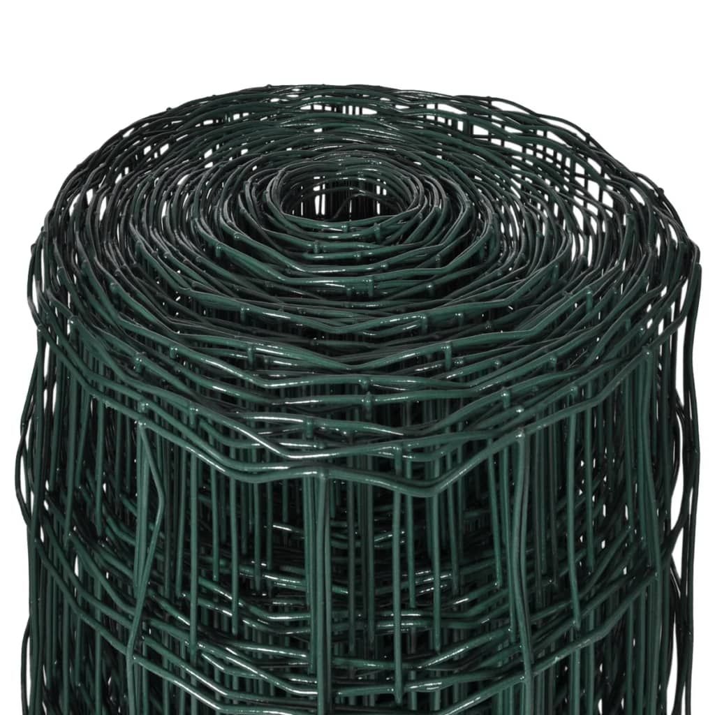 Recinzione Europea in Acciaio 25 x 1,5 m Verde