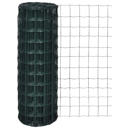 Recinzione Europea in Acciaio 10 x 1,2 m Verde
