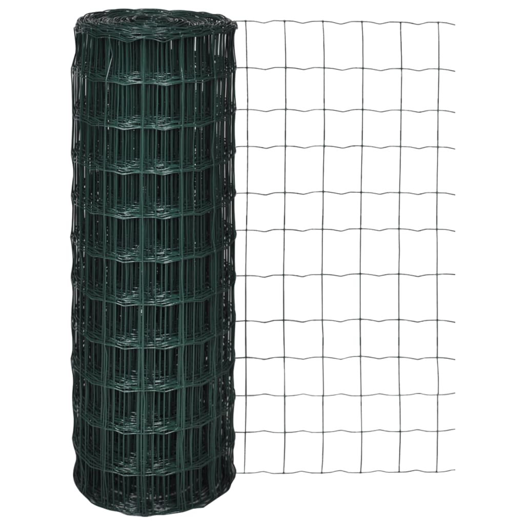 Recinzione Europea in Acciaio 25 x 0,8 m Verde