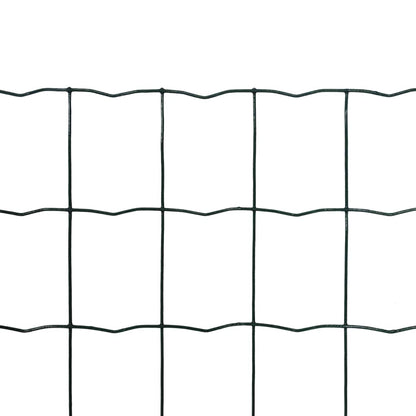 Recinzione Europea in Acciaio 25 x 1,2 m Verde