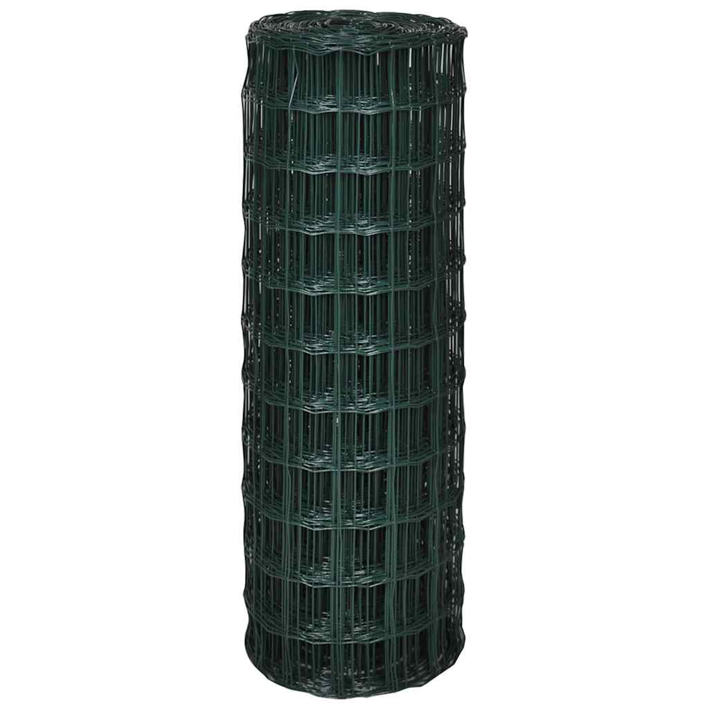Recinzione Europea in Acciaio 25 x 1,2 m Verde