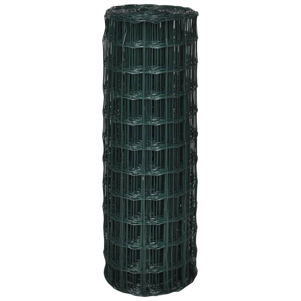 Recinzione Europea in Acciaio 25 x 1,5 m Verde
