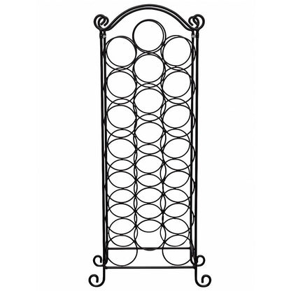 Porta Bottiglie di Vino per 21 Bottiglie in Metallo