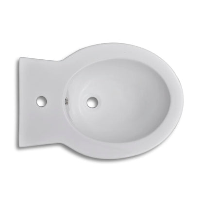 BidÃ¨ Rotondo Bianco con Piede di Alta QualitÃ  in Ceramica