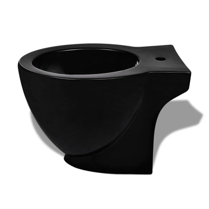 BidÃ¨ Rotondo in Ceramica di Alta QualitÃ  con Piede Nero