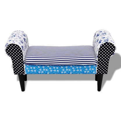 Panchina Patchwork Blu e Bianca