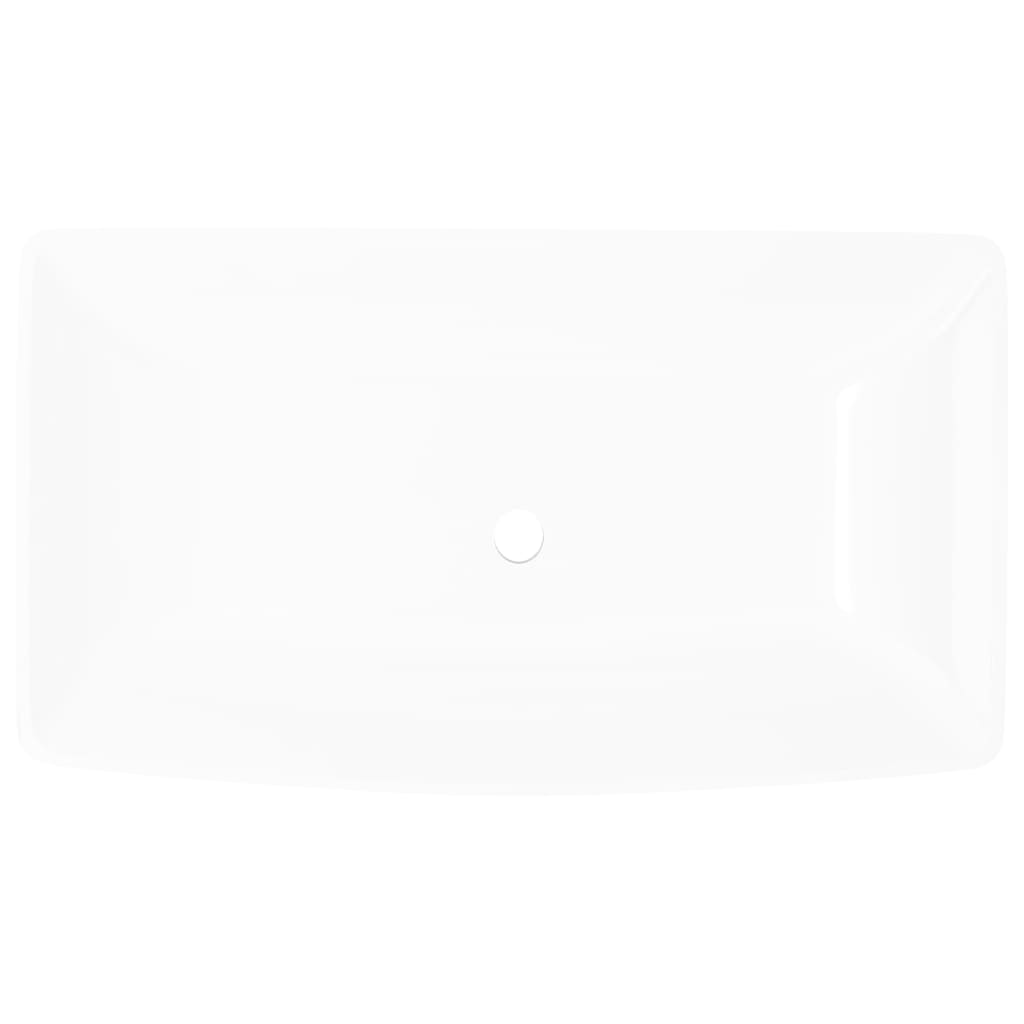 Lavello Bianco in Ceramica di Lusso Rettangolare 71 x 39 cm