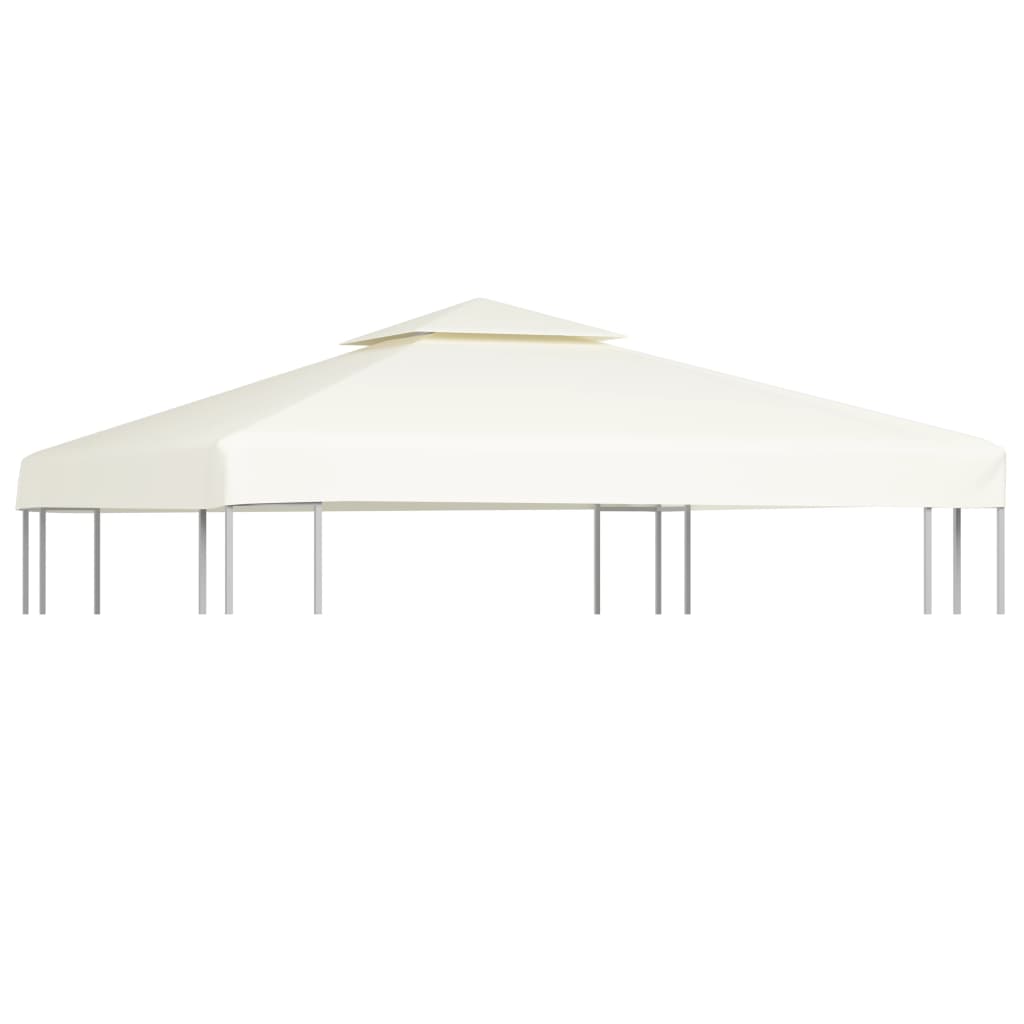 Telo di Ricambio per Gazebo 310g/mÃ‚Â² Bianco Crema 3x3m