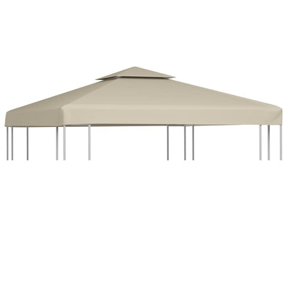 Telo di Ricambio per Gazebo 310g/mÂ² Beige 3x3m