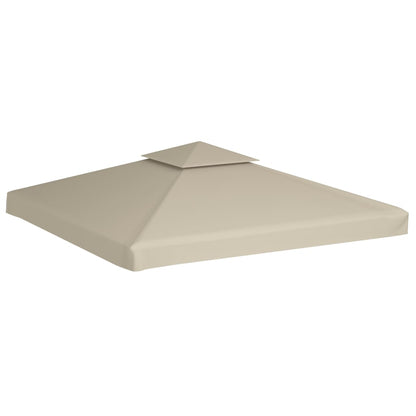 Telo di Ricambio per Gazebo 310g/mÂ² Beige 3x3m
