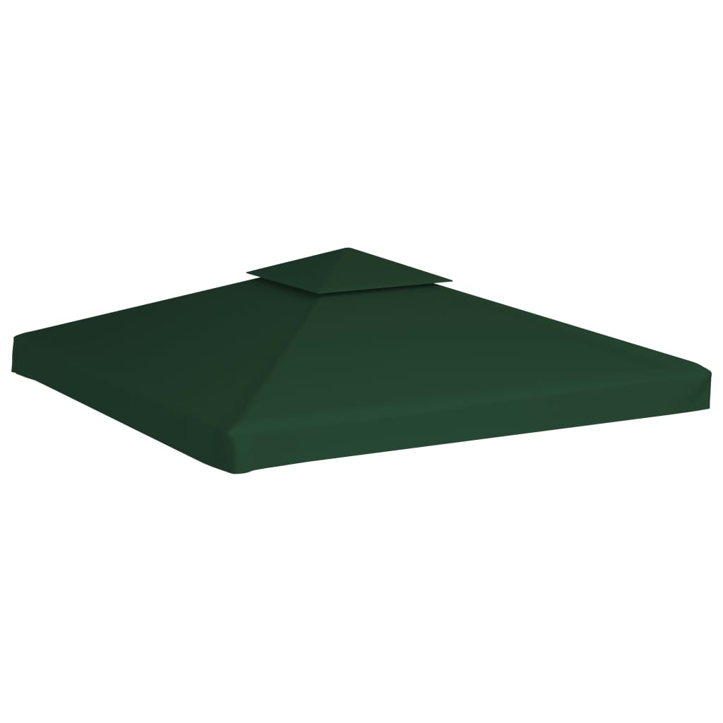 Telo di Ricambio per Gazebo 310g/mÂ² Verde 3x3m
