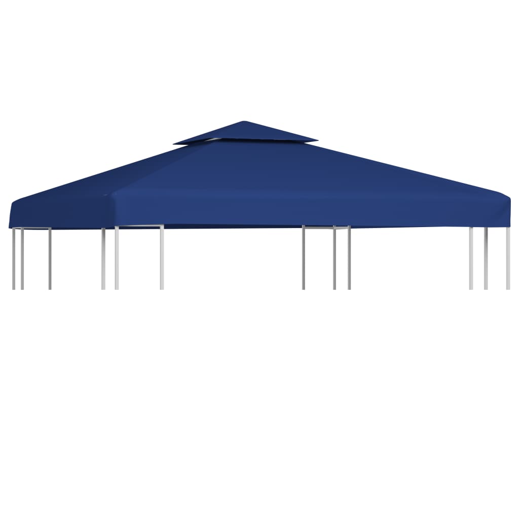 Telo di Ricambio per Gazebo 310g/mÂ² Blu Scuro 3x3m