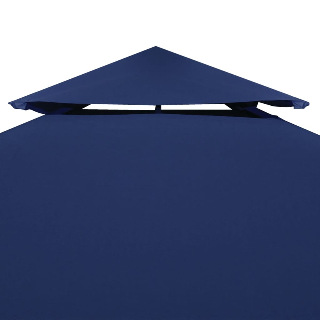 Telo di Ricambio per Gazebo 310g/mÂ² Blu Scuro 3x3m