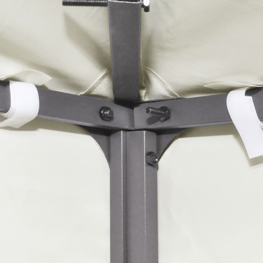 Telo di Ricambio per Gazebo 310g/mÂ² Bianco Crema 3x4m