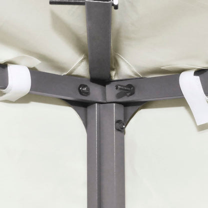 Telo di Ricambio per Gazebo 310g/mÂ² Bianco Crema 3x4m