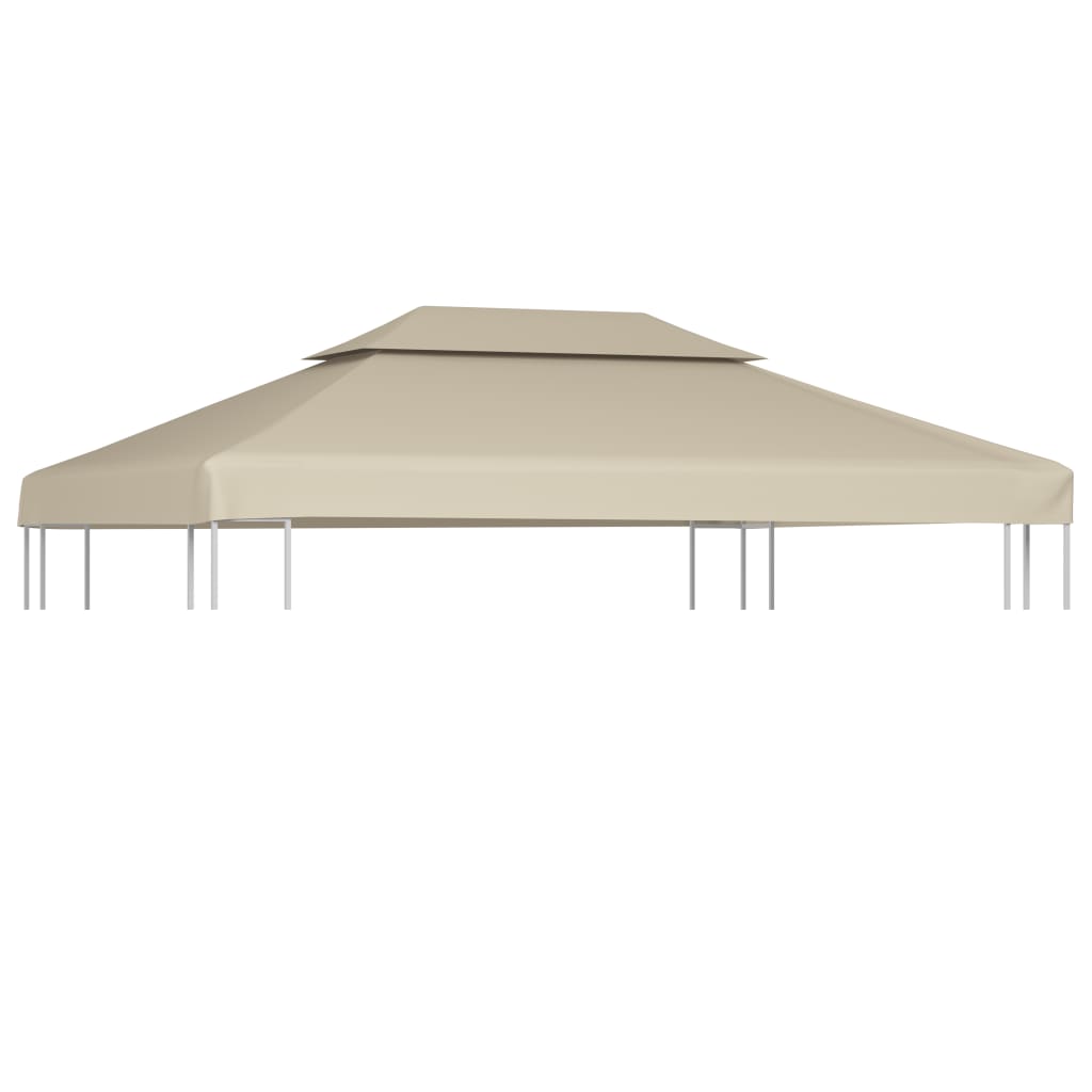 Telo di Ricambio per Gazebo 310g/mÃ‚Â² Beige 3x4m
