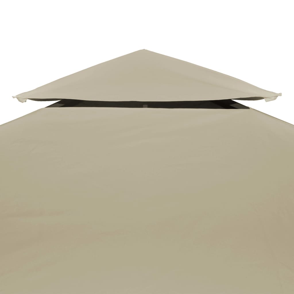 Telo di Ricambio per Gazebo 310g/mÃ‚Â² Beige 3x4m