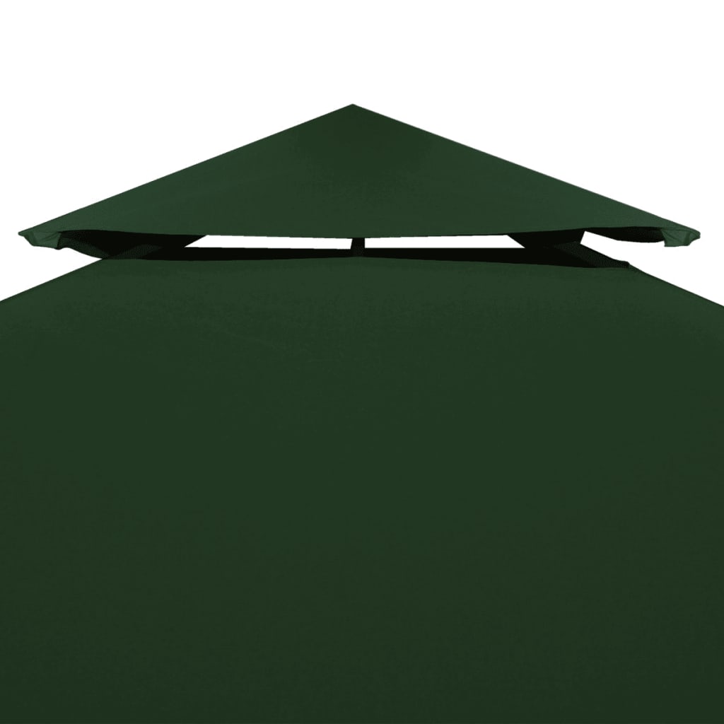 Telo di Ricambio per Gazebo 310g/mÂ² Verde 3x4m