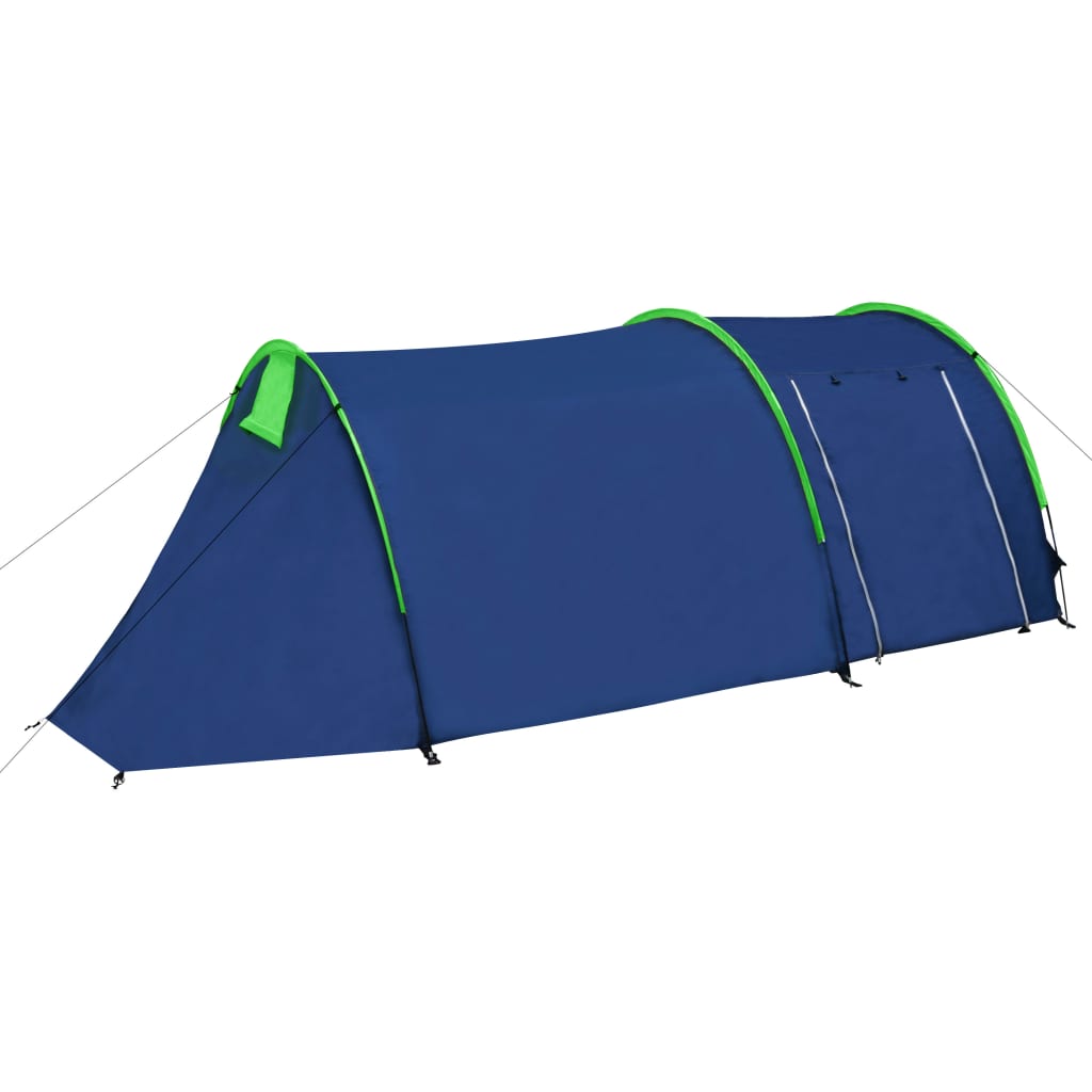 Tenda da Campeggio per 4 Persone Blu Marino/Verde
