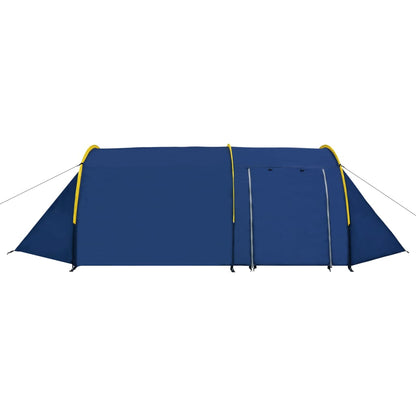 Tenda da Campeggio per 4 Persone Blu Marino/Giallo