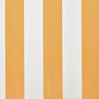 Tenda Parasole Tela Giallo e Bianco 4x3m (Telaio non Incluso)