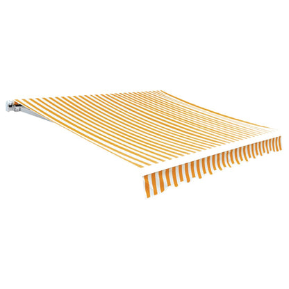 Tenda Parasole Tela Giallo e Bianco 6x3m (Telaio non Incluso)