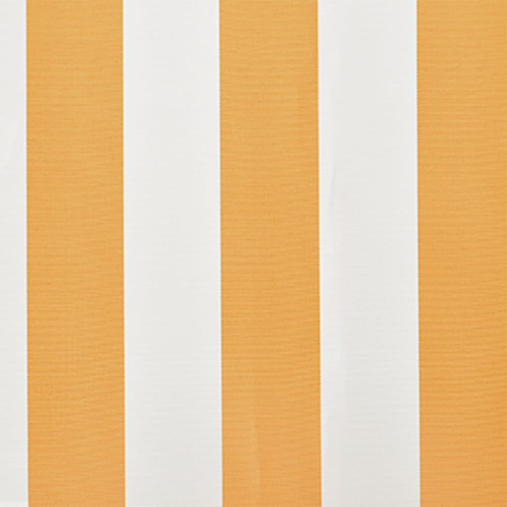 Tenda Parasole Tela Giallo e Bianco 6x3m (Telaio non Incluso)