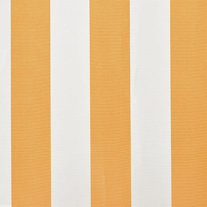 Tenda Parasole Tela Giallo e Bianco 6x3m (Telaio non Incluso)
