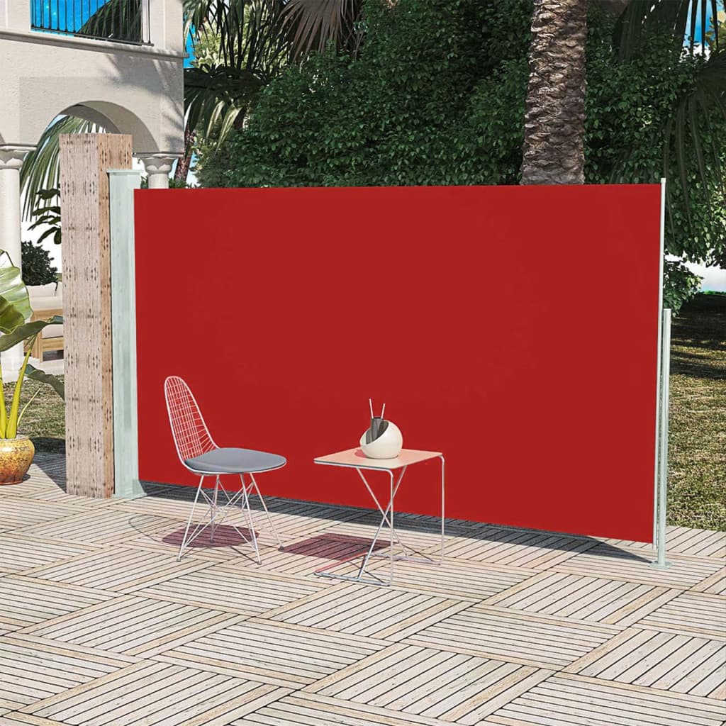 Tendalino Laterale per Patio Terrazzo 180 x 300 cm Rosso