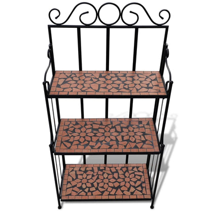 Piedistallo per Piante Terracotta con Mosaico