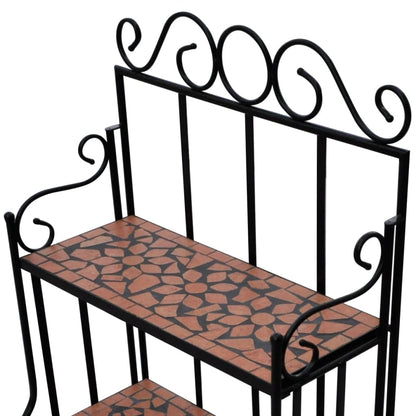 Piedistallo per Piante Terracotta con Mosaico