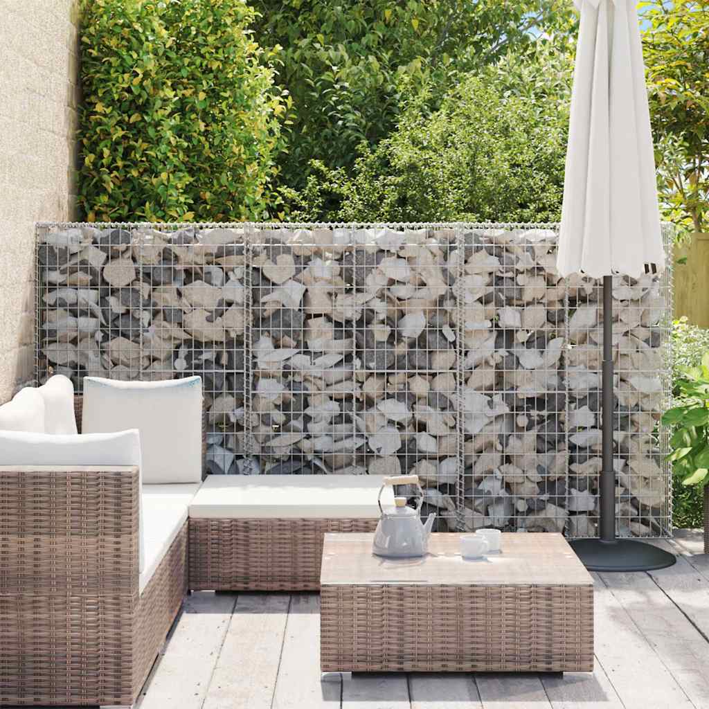 Cesto Gabbione con Coperchio in Filo Zincato 150 x 100 x 30 cm