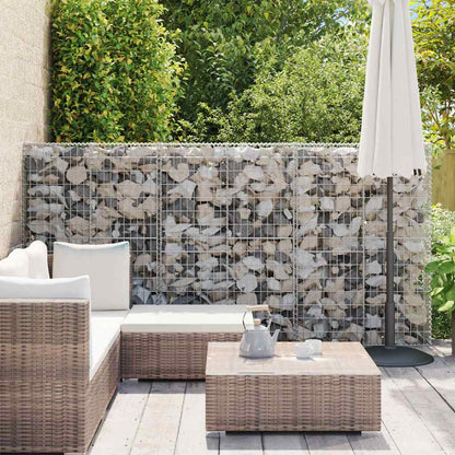 Cesto Gabbione con Coperchio in Filo Zincato 150 x 100 x 30 cm