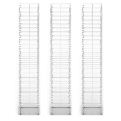 Set Gabbione 3 pz in Filo Zincato 25 x 25 x 150 cm