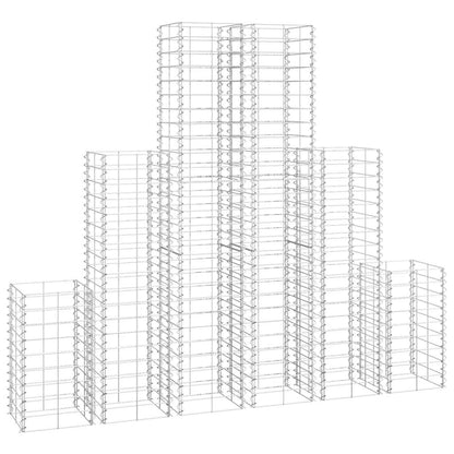 Set Gabbioni 6 pz in Filo Zincato