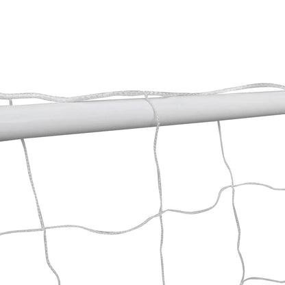 Set Porta da Calcio in Acciaio 240 x 90 x 150 cm Alta QualitÃ 