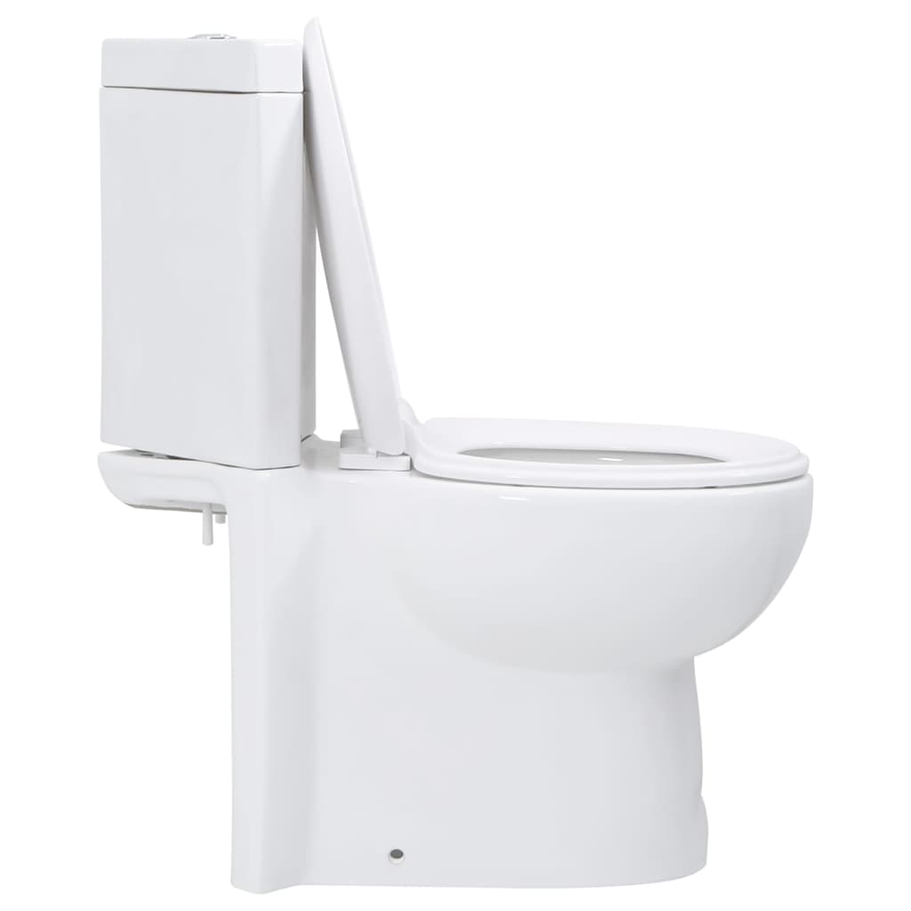 Vaso WC in Ceramica da Bagno ad Angolo Bianco
