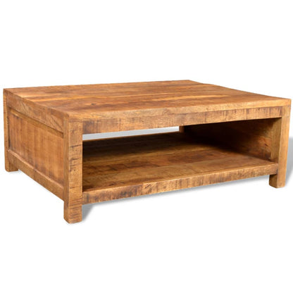 Tavolino da Salotto in Legno Massello di Mango