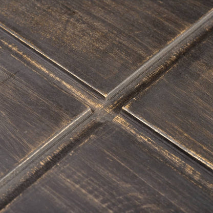Tavolino da Salotto Marrone Scuro Quadrato Legno Massello Mango