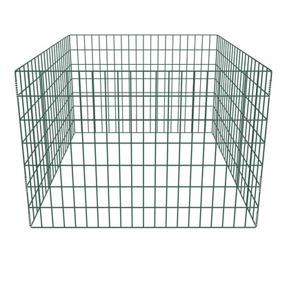 Compostiera da Giardino Quadrata a Rete 100 x 100 x 70 cm
