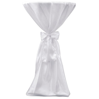 Copritavolo Bianco 70 cm con Fettuccia 2 pezzi