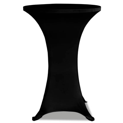 Copritavolo ÃƒËœ 60 cm Nero Tessuto elasticizzato 2 pezzi