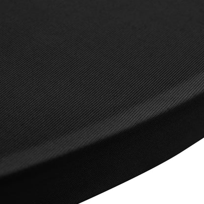 Copritavolo ÃƒËœ 60 cm Nero Tessuto elasticizzato 2 pezzi