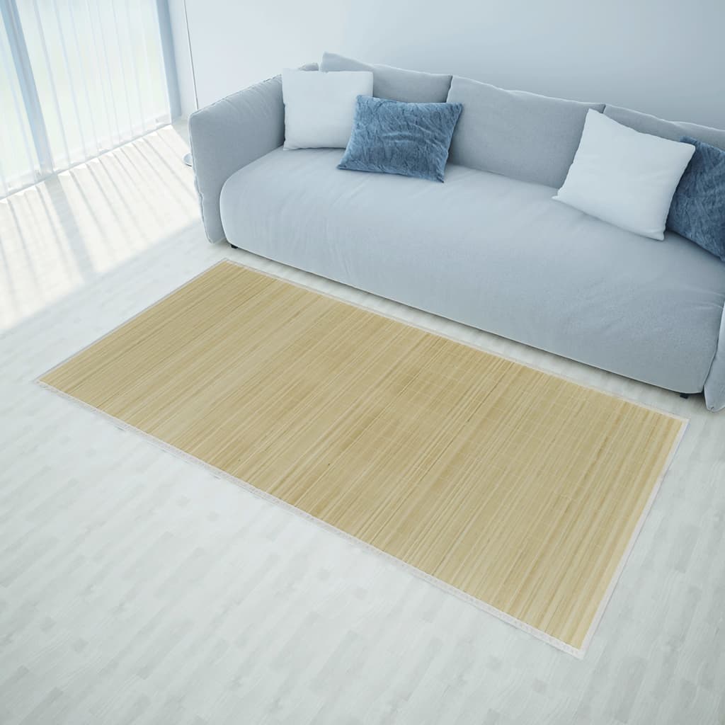 Tappeto Rettangolare in BambÃ¹ Naturale 80 x 300 cm