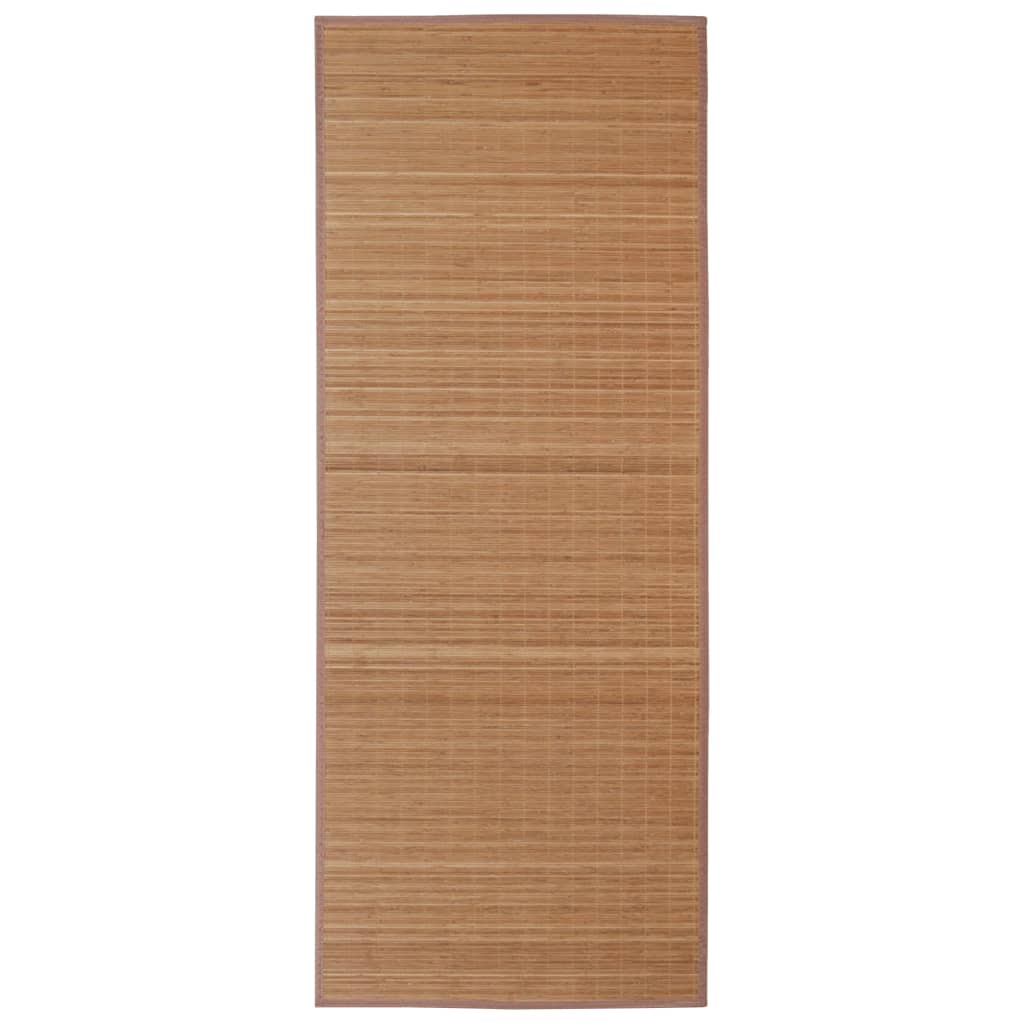 Tappeto Rettangolare in BambÃ¹ Marrone 80 x 300 cm